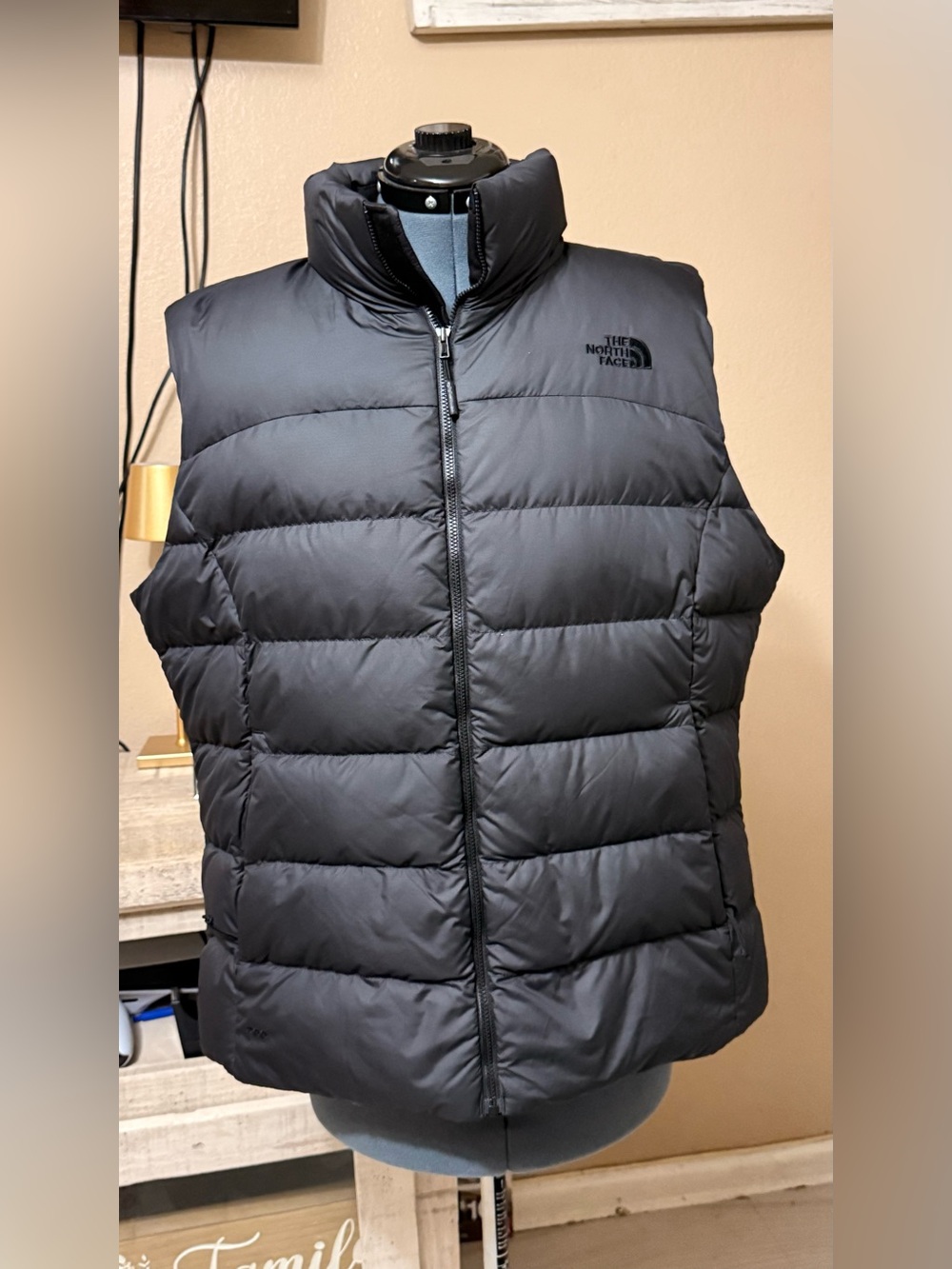 The North Face Black Quilted Insulated Vest